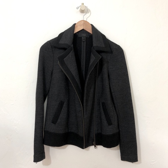 JCrew Stetch Motorcycle Jacket in Wool - Picture 3 of 13